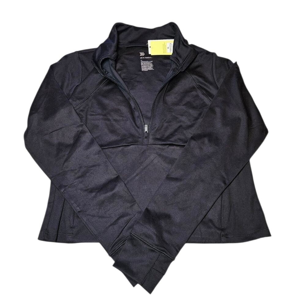 NWT - Women's XL All in Motion Black Lightweight Athletic Jacket